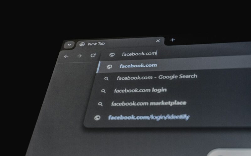 Browser showing facebook.com in the address bar.